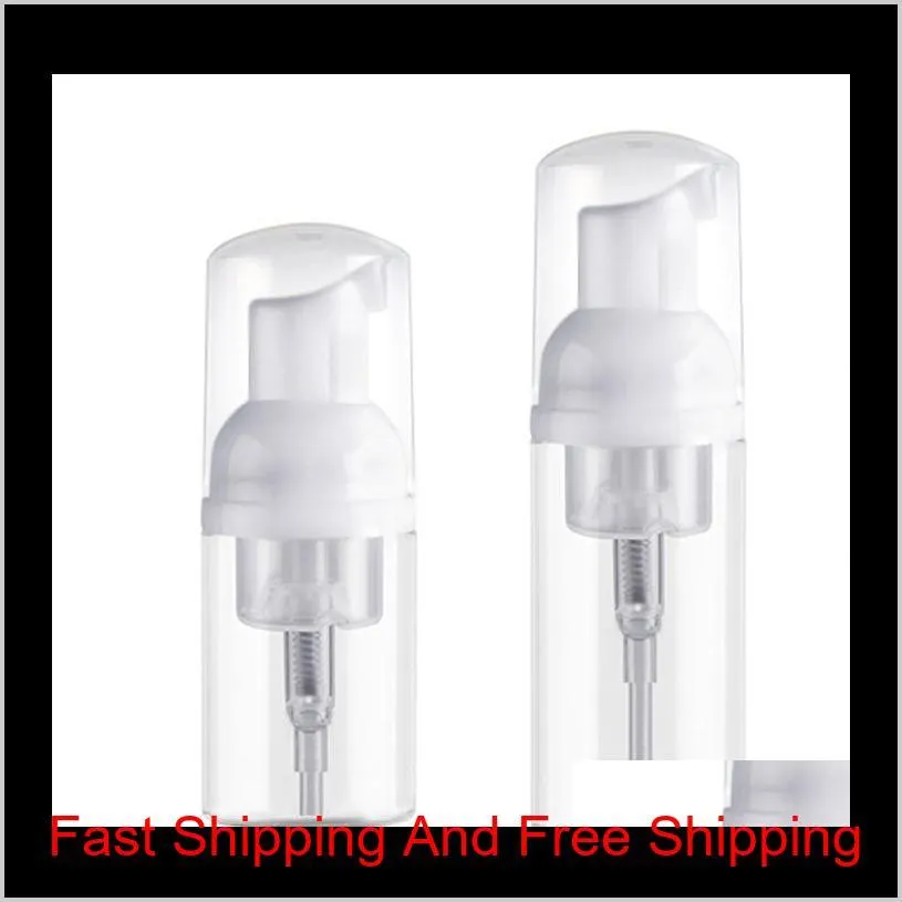  30ml plastic soap dispenser bottle clear white foam pump bottle soap mousses liquid dispenser foaming bottle