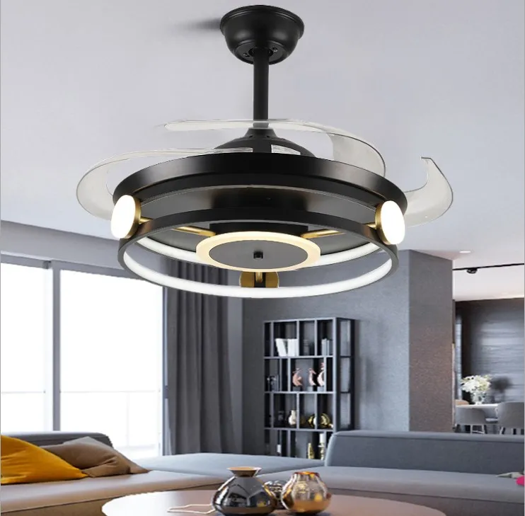 nordic bedroom decor led ceiling fan light lamp dining room ceiling fans with lights remote control lamps for living room free