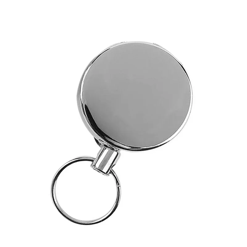 DIY Metal Delicate ID Card Badge Holder Reel Recoil Belt Clip Durable Retractable Pull Chain Reels 1.55inch