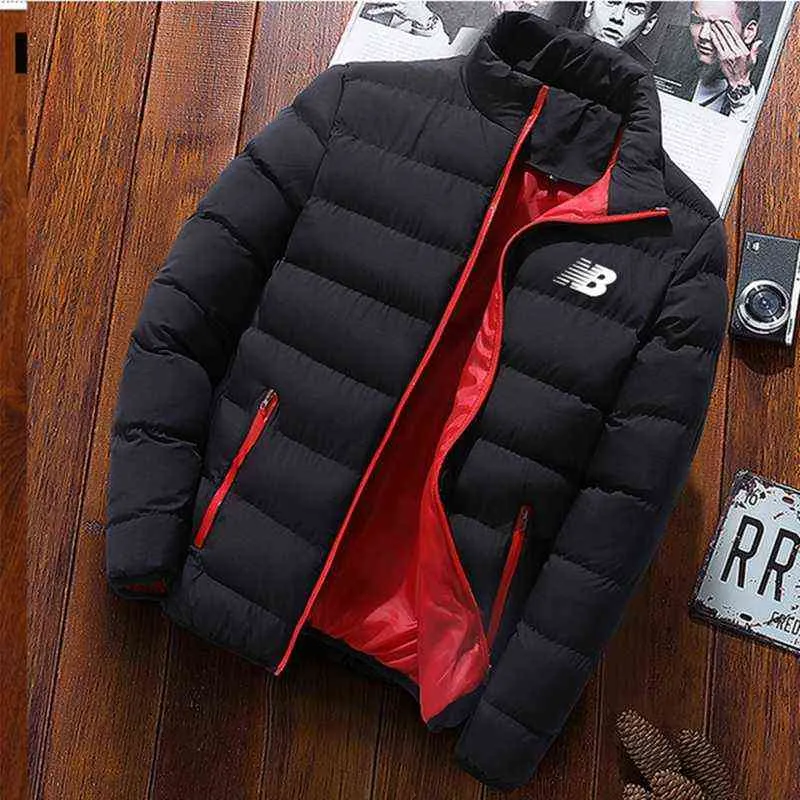 Casaco de jaqueta de inverno quente casaco casual desgaste outono stand-up colarinho espesso chapéu branco pato parka casaco homens inverno homens down ja y1109