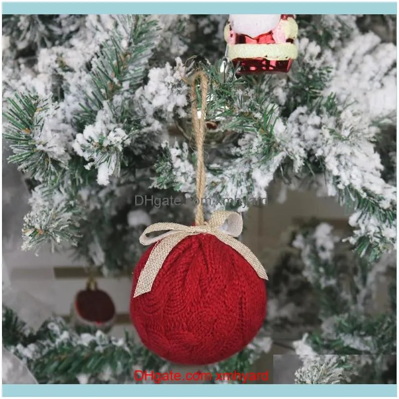 Party Decoration 3pcs Christmas Ball Merry Tree Decor Balls Ornament Pendants Hanging Ornaments