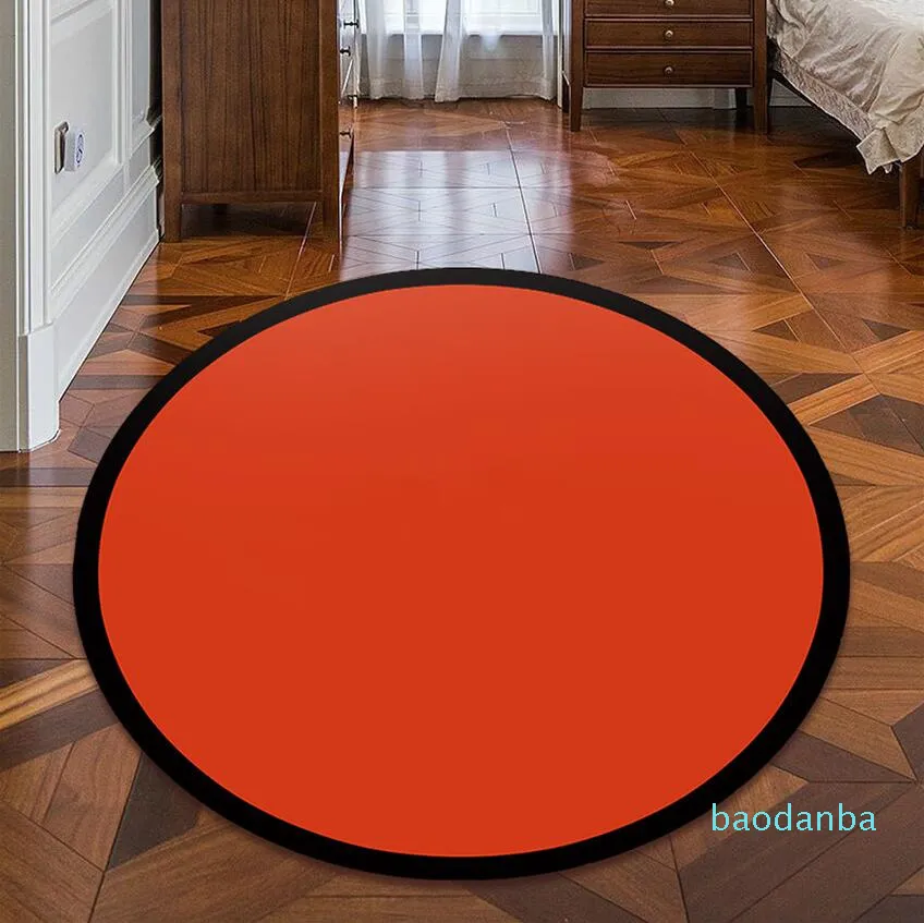 Oranje tapijt voor tekenkamer bedrukt tapijt bed kamer vloer mode matten antislip home decor tapijten ronde tapijten kids deken