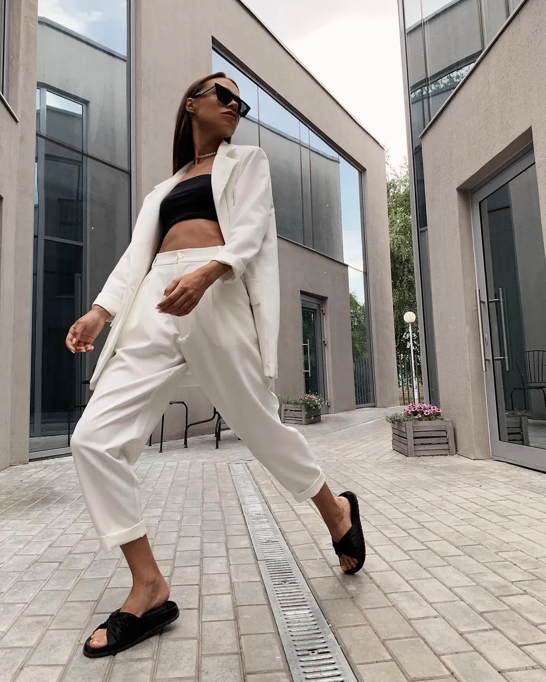 White Double Breasted Blazer Trouser Suits For Women For Women Perfect For Weddings Parties And Evening Events From Foreverbridal 75.73 DHgate.Com