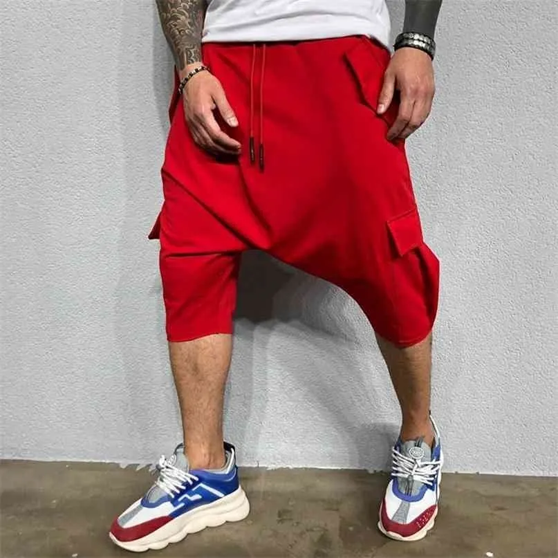 Heren Shorts Zomer Streetwear Casual Cargo Man Joggingbroek Fitness Mannen Katoen Punk Jogger Korte Broek 210713