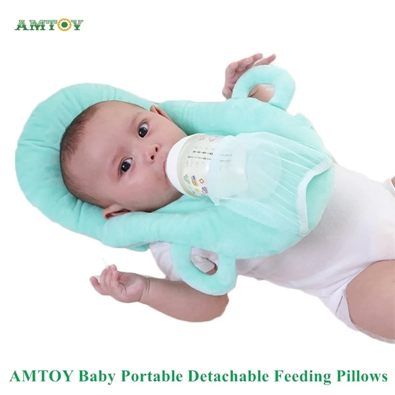4 colori PP Cotone Soft Baby Cuscini per alimentazione staccabili portatili Supporto per autoalimentazione Cuscino per bambini Cuscino Cuscini per allattamento per bambini 211025