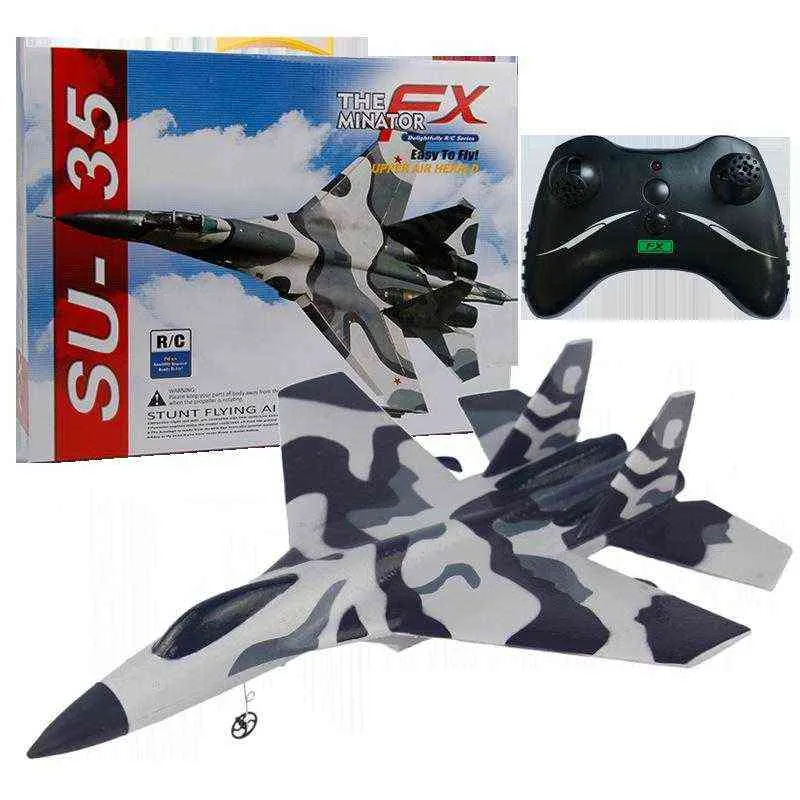 Avião 2.4g Controle Remoto Su-35 Planador Brinquedo Crianças