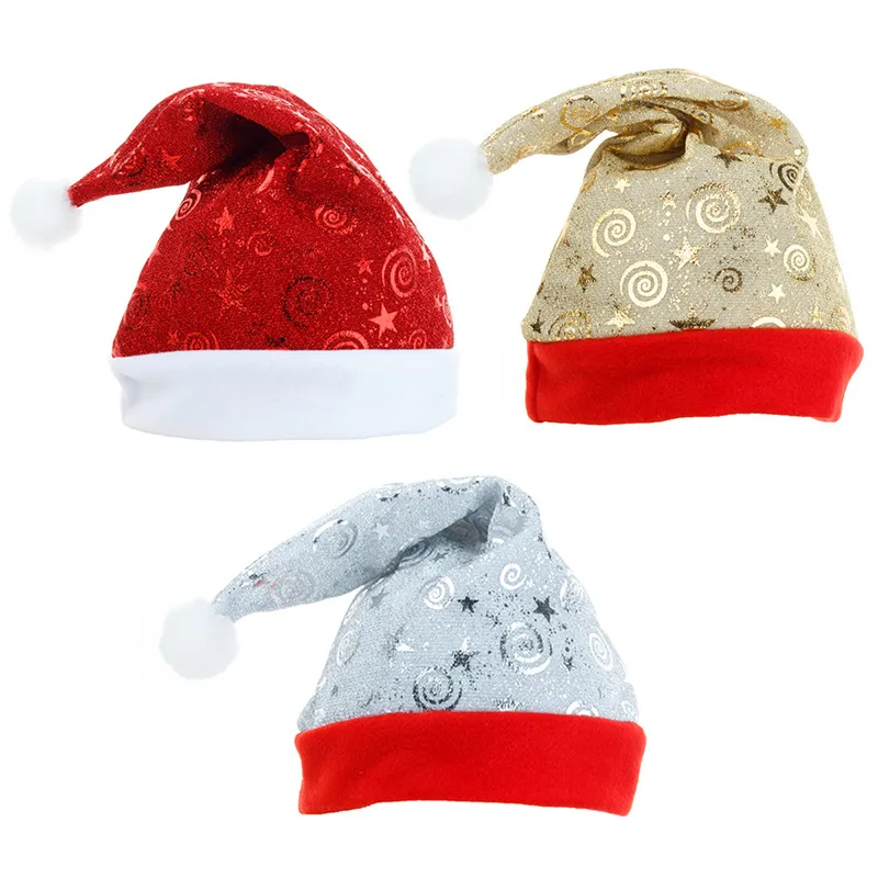 Santa Hat Winter Warm Christmas High-Grade Plush Adult Hat Thickening Soft Plush Christmas Hat Xmas Ornament Decoration T1I2655