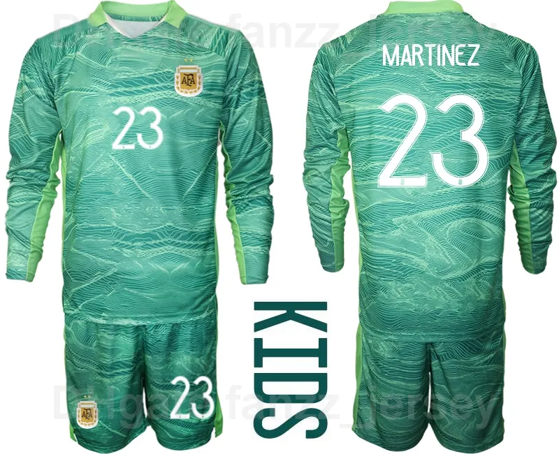 Argentina No1 Romero Green Goalkeeper Long Sleeves Soccer Country Jersey