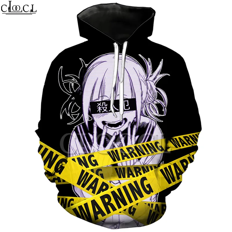 Anime Girl Toga Himiko My Hero Academia Hoodie Womens Mens 3D Print Long Sleeve Sweatshirt Warning Casual Hooded Pullovers 201020 2 182 DHgate