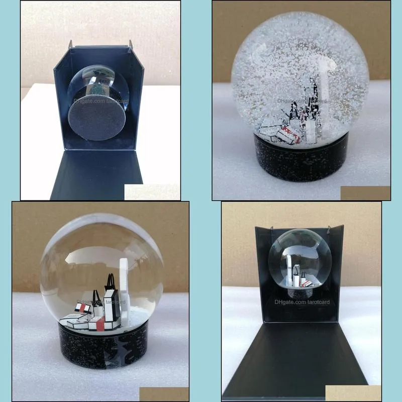 New c Christmas Gift Snow Globe c Classics Letters Crystal Ball with Gift Box Especial Limited Gift for Vip Customer Wholesale