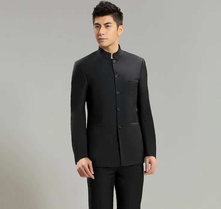 Chinese collar jacket sale