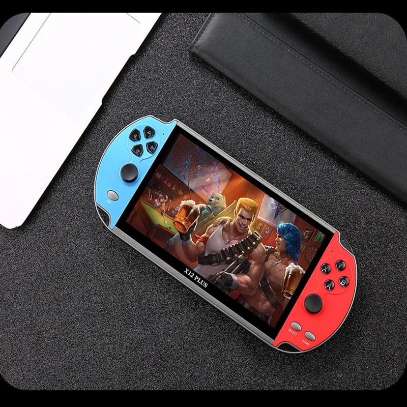 Video game console Player X12 Plus 7 inch high quality screen portable handheld PSP retro dual lever joystick FC/GB/MD