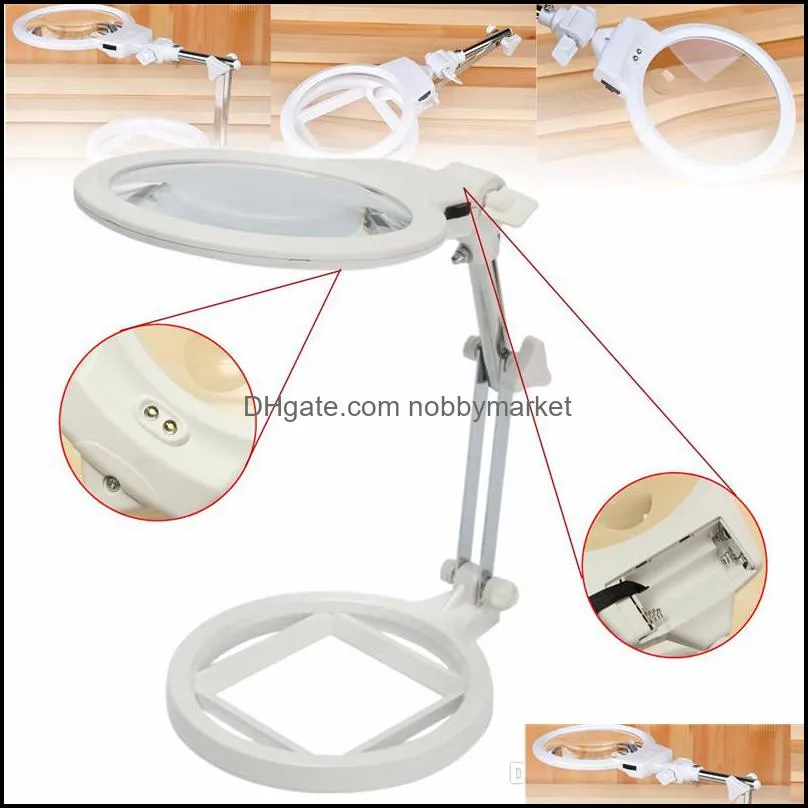 Loupes Magnifiers Jewelry Tools Equipment Adjustable Desktop Magnifier ...