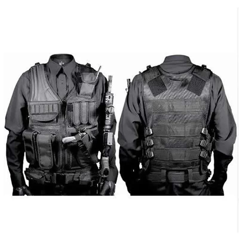Men's Vests Tactical Vest Military Combat Armor Mens Hunting Army Adjustable Outdoor CS Training