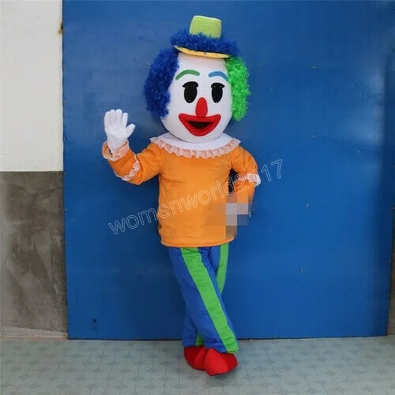 Costume de mascotte de clown d'Halloween de haute qualité Personnaliser le personnage de thème d'anime de dessin animé unisexe adultes tenue de déguisement de carnaval de Noël