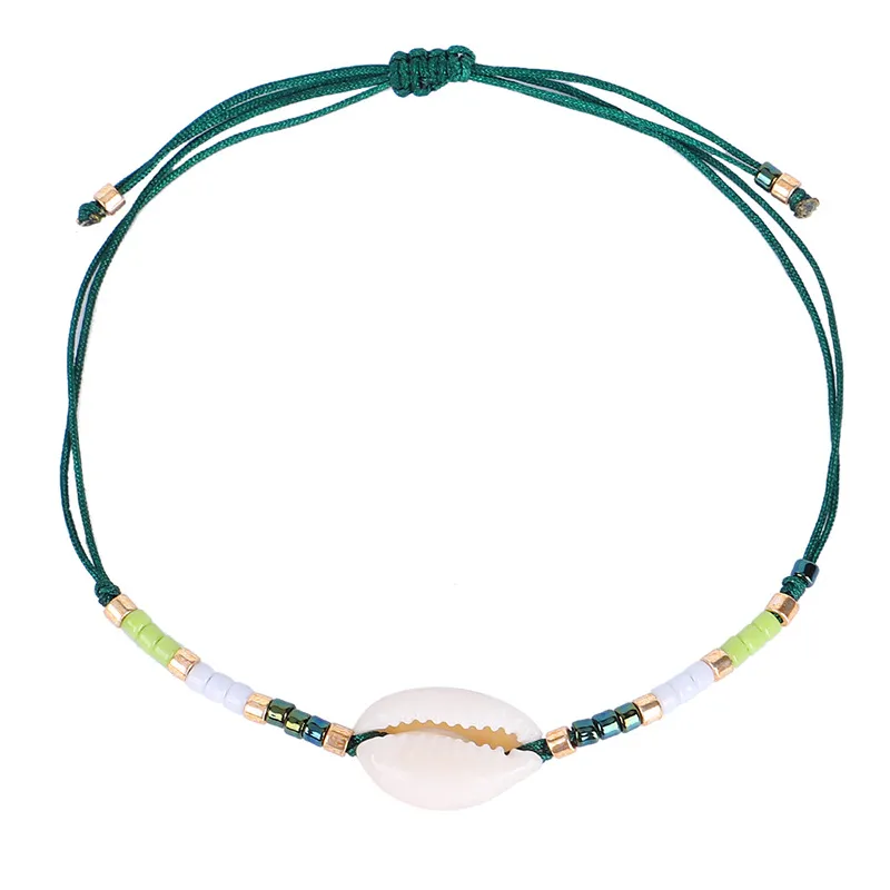 Colorful Seedbeads Strands Shell Charm Bracelet New Fashion Bohemian Style Jewelry