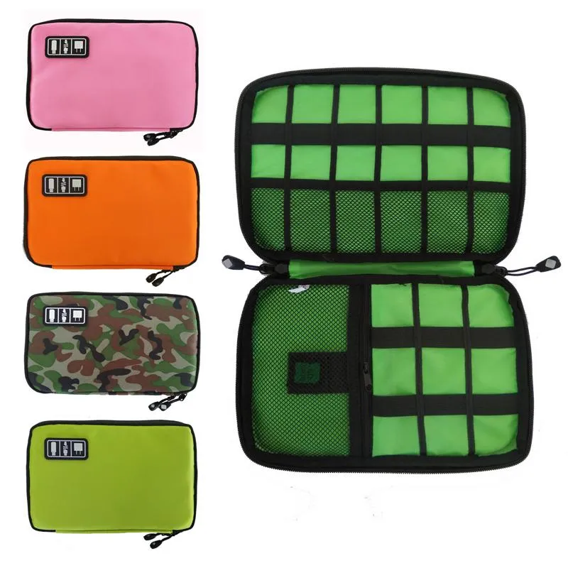 2020 Multi-Function Digital Package Electronic Data Cable Storage Bag Portable Solid Zip Small Fashion New High Quality 