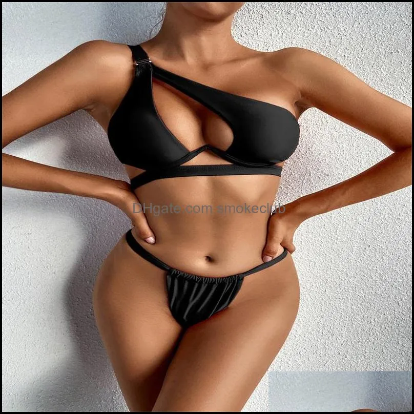Pool & Accessories Women`S High Waist Swimsuit Push Up Bikini Set Printed Strap Swimwear 1 Piece Sets Bathing Suits Woman 5067 Q2