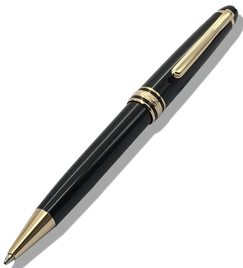 Yamalang Rollerball Pen Traditionele Classic 163 Pennen Zwart Met Gouden Trim Balpen Plastic Hars Barrel Licht Gewicht voor het schrijven van Gift