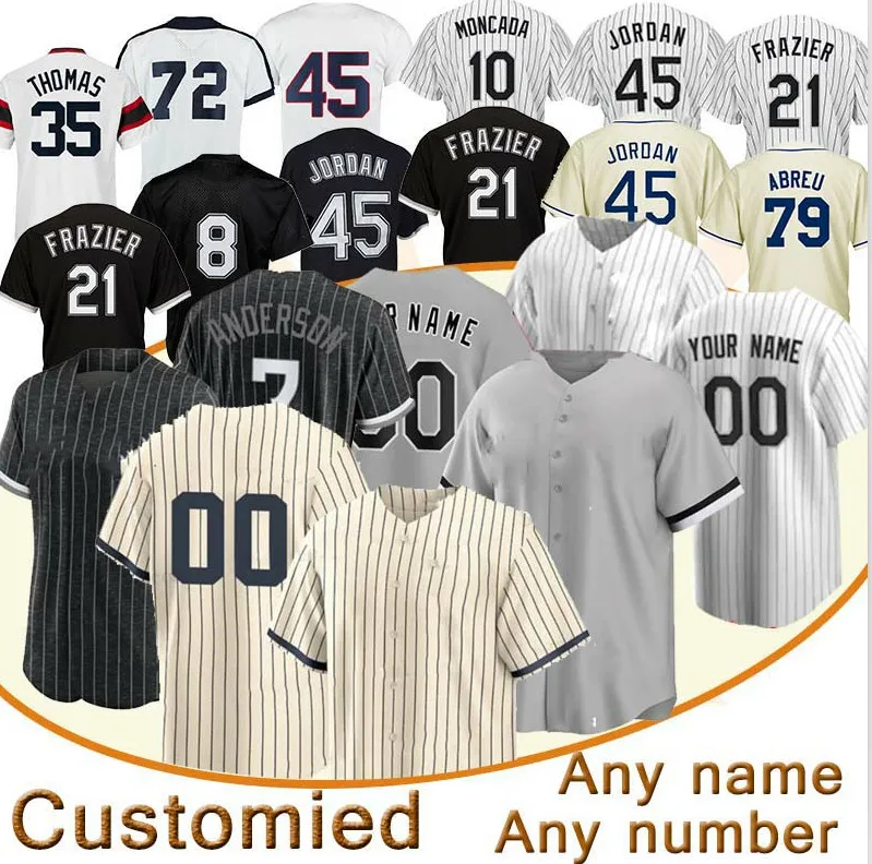 2021 Rüyalar Şehir Fişi Connect Beyaz Jersey Craig Kimbrel Gavin Levhalar Jose Abreu Tim Anderson Yoan Moncada Eloy Jimenez Luis Robert Kopech Beyzbol Formaları