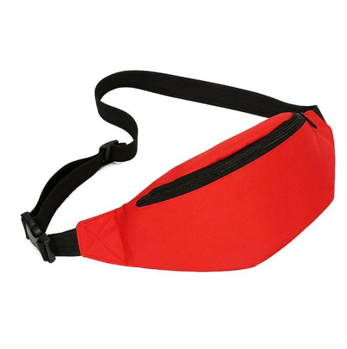 Män Kvinnor Unisex Bröstkassar Fanny Pack Waistpack Belt Wasit Bag Beach Sport Telefon Purse Waist Väskor Handväskor Purses