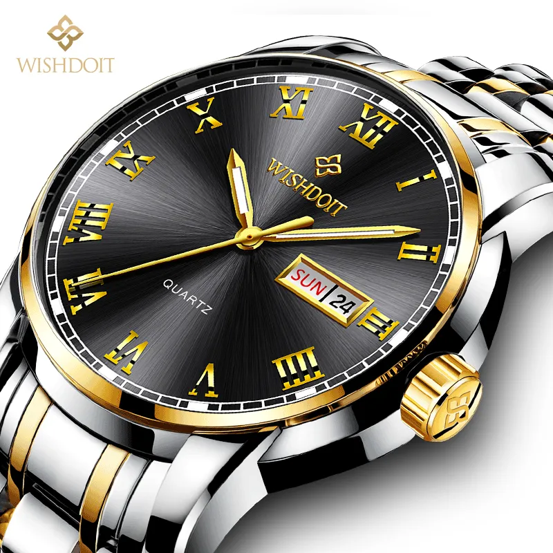 Men Top Brand Watch Luxury Waterproof Luminous Stainless Steel Calendar Men watches 2021 Business Fashion Wristwatch