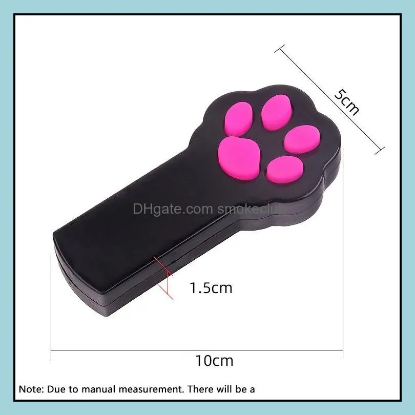 NewNew Footprint Shape LED Light Laser Toys Laser Tease Funny Cat Rods Pet Cat Toys Creative EWA4176