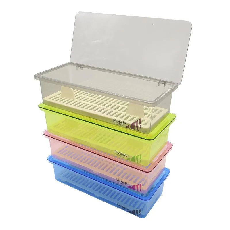 Storage Bottles & Jars Transparent Drain Box Multi-Function Modern Home Kitchen Portable Tableware Chopsticks Finishing