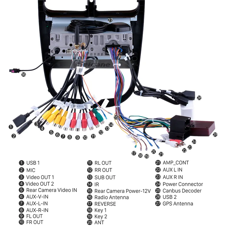 9 Android 10.0 Автомобильный DVD Radio WiFi Bluetooth Multimedia.