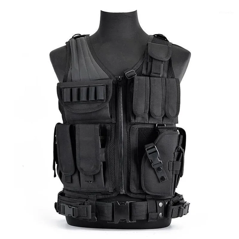 Vestes de chasse Gilet de camouflage tactique réglable pour hommes CS Vêtements de tir en plein air