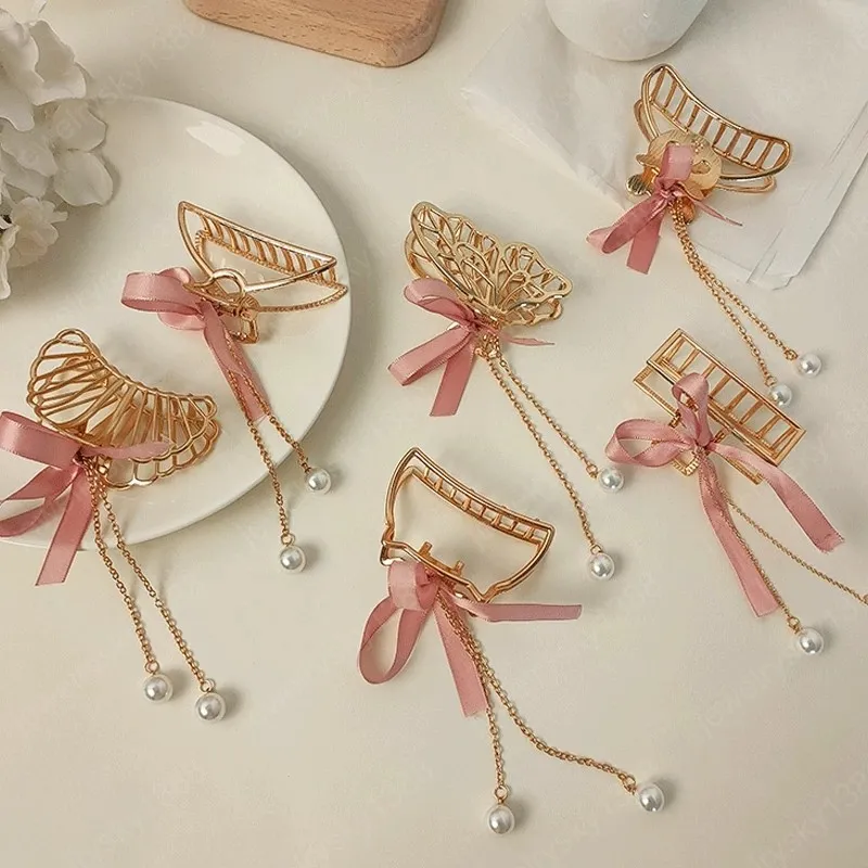 Women Girls Geometric Metal Hair Claw Clip Clamps Diverse Shape Hair Clip Hairpin Large Size Hair Accessories Gifts