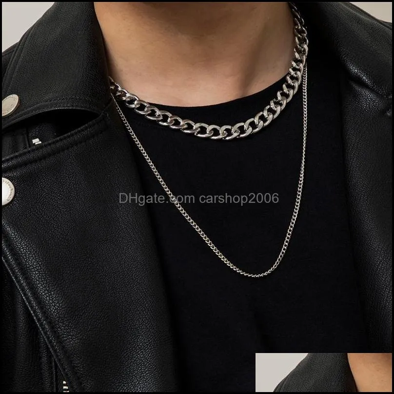 Chokers Lacteo Exaggerated Flat Snake Clavicle Chain Choker Necklace For Women And Men Hip Hop Cross Party Jeweley Gifts