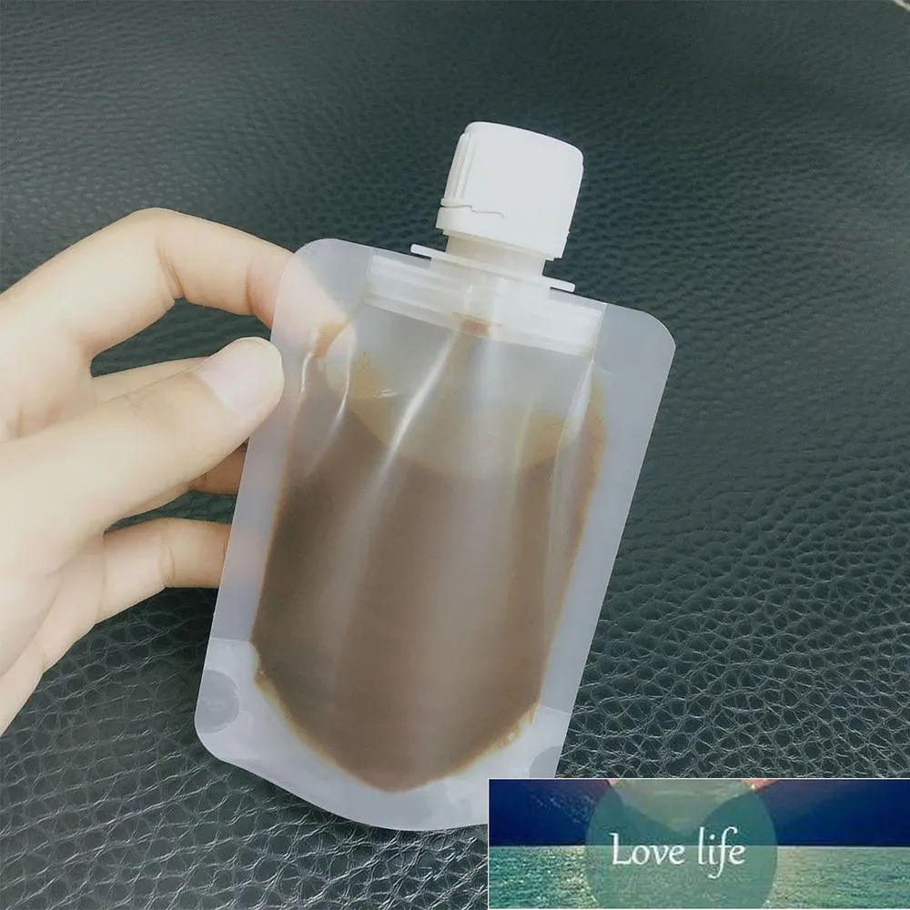 Pakking Flessen 30/50 / 100 ML Clamshell Packaging Bag Stand Up Tuit Pouch Plastic Hand Sanitizer Lotion Shampoo Make-up