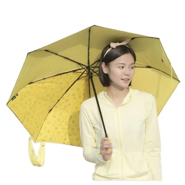 Creative Hand Bag Rain Umbrella Three Fold Watermelon Banana Umbrella Luxury Special Folding Women Gift Umbrella