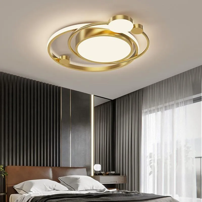 Chandeliers Gold/Black LED Ceiling Chandelier For Kitchen Bedroom Dining Room Living Studyroom Office Restaurant Indoor Home Light