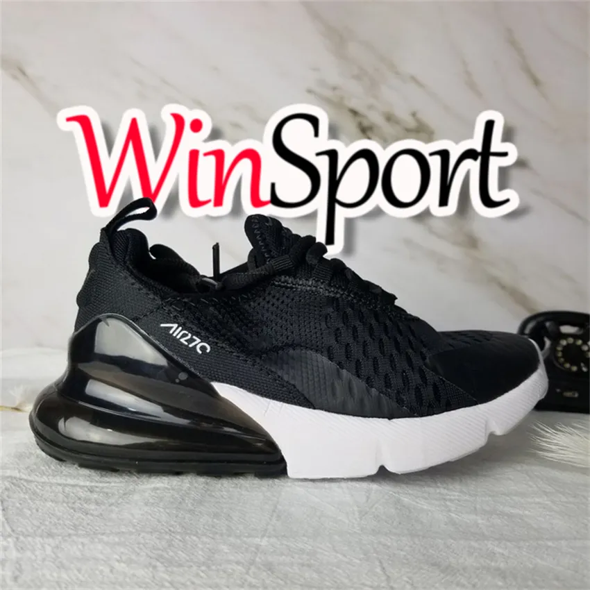 NIKE AIR MAX shoes 2019 Kinder Sportschuhe Kinder 27c Basketballschuhe Wolf Grey 270s Kleinkind 270 Sport Turnschuhe für Jungen Mädchen Kleinkind Chaussures Pour Enfant