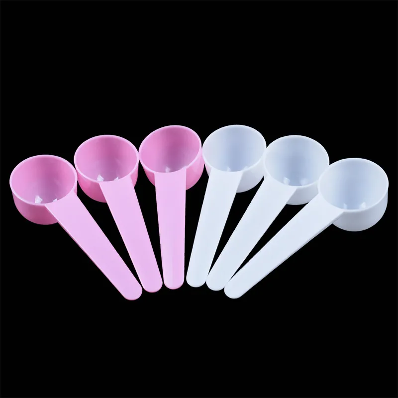 10G 20 ml Meten Lepels Keuken Gereedschap Wit Roze Plastic Sugar Creature Bakken Tool Theelepeltje Coffee Scoop