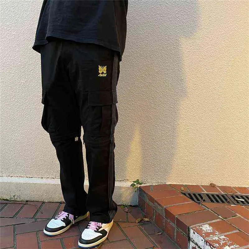 High Quality Black AWGE Needles Cargo Pants Men 1:1 Girls Dont Cry