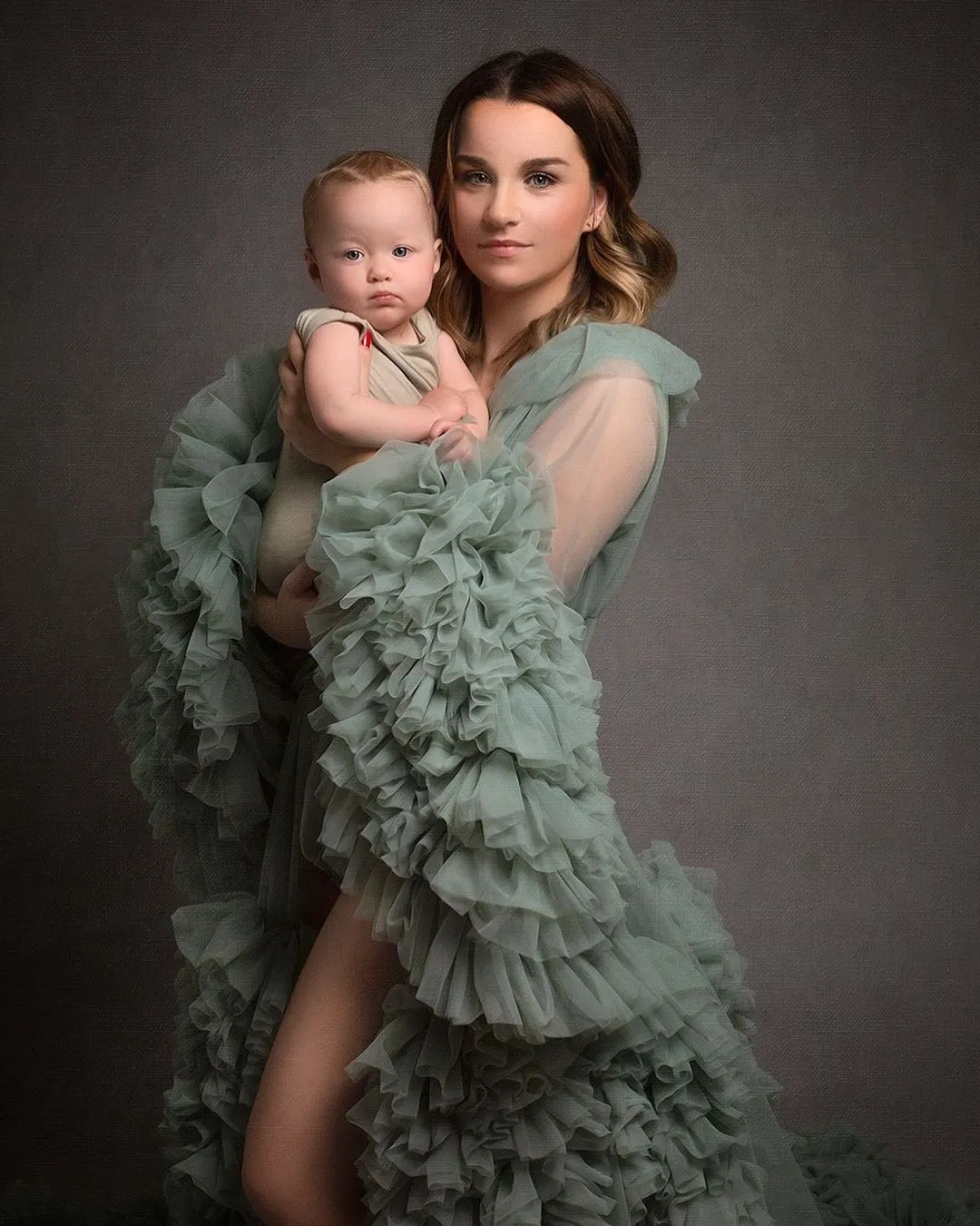 Green Maternity Gown Tulle Nightgown: Elegant A Line... From Manweisi, $94.53 | DHgate.Com Green Maternity Gown Tulle Nightgown: Elegant A Line... From Manweisi, $94.53 | DHgate.Com