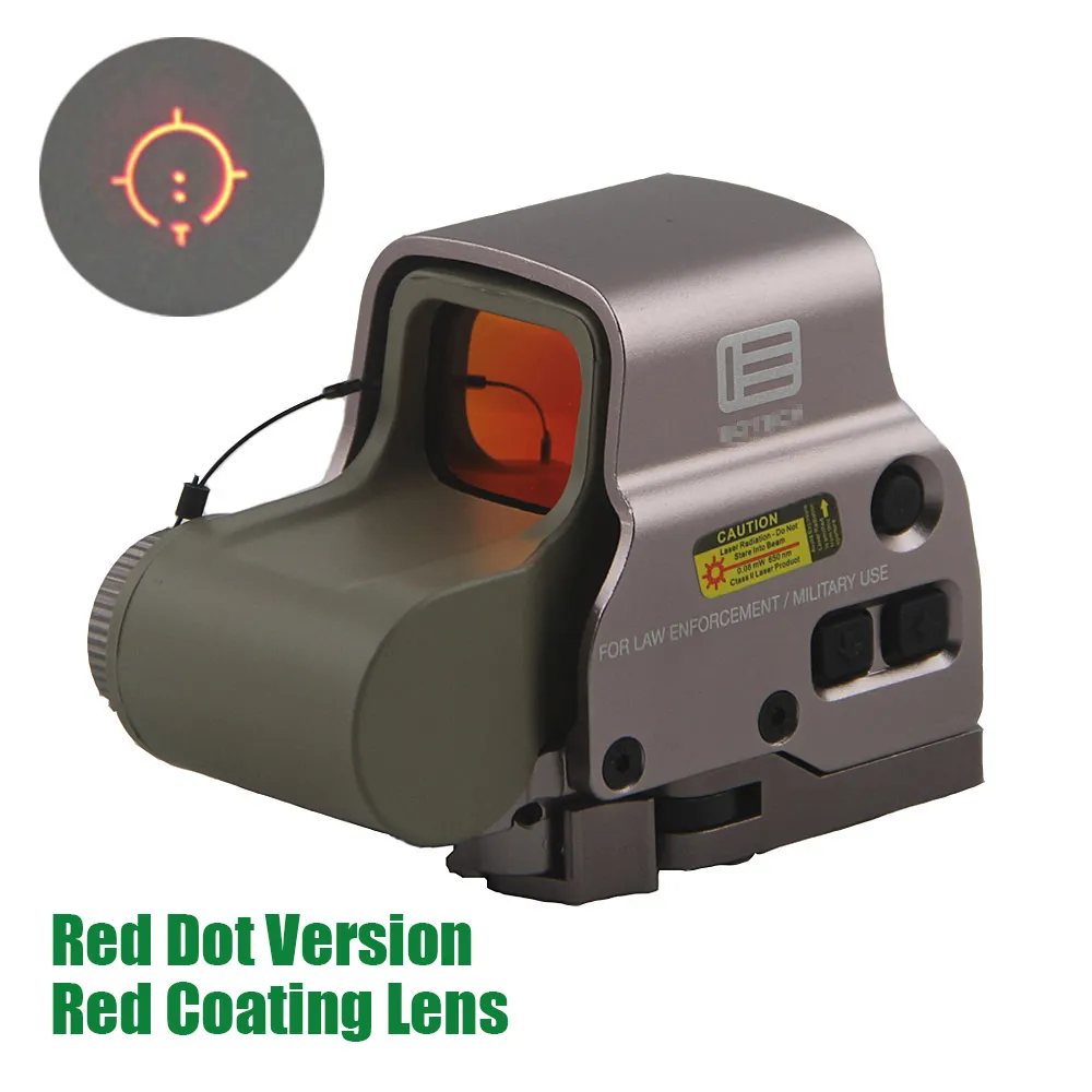 558 Olografico Red Dot Scope Red Coating Lens Tactical Caccia fucile Sight Reflex T-Dot Ottica con montaggio da 20 mm Costruzione in lega di alluminio
