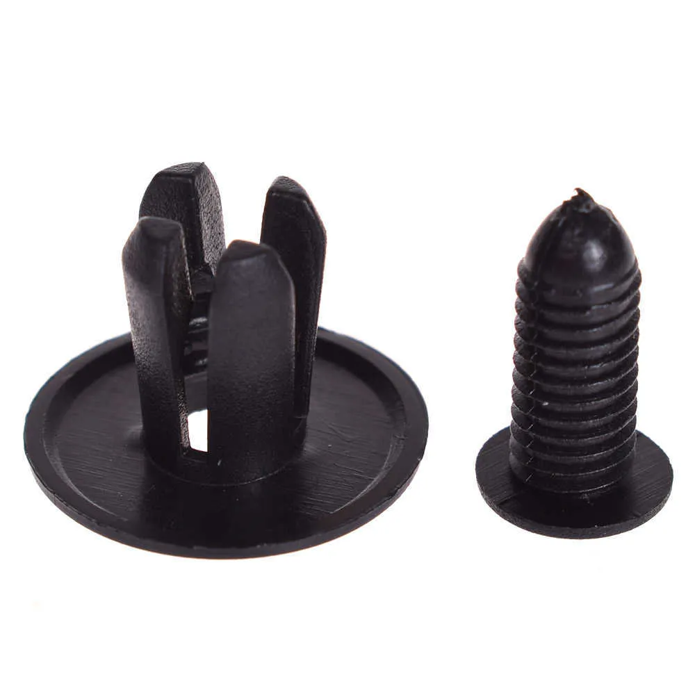 Lot De 100 Clips De Fixation Voiture Universels - Rivets Plastique Pour Garniture Carrosserie, Porte, Pare-chocs