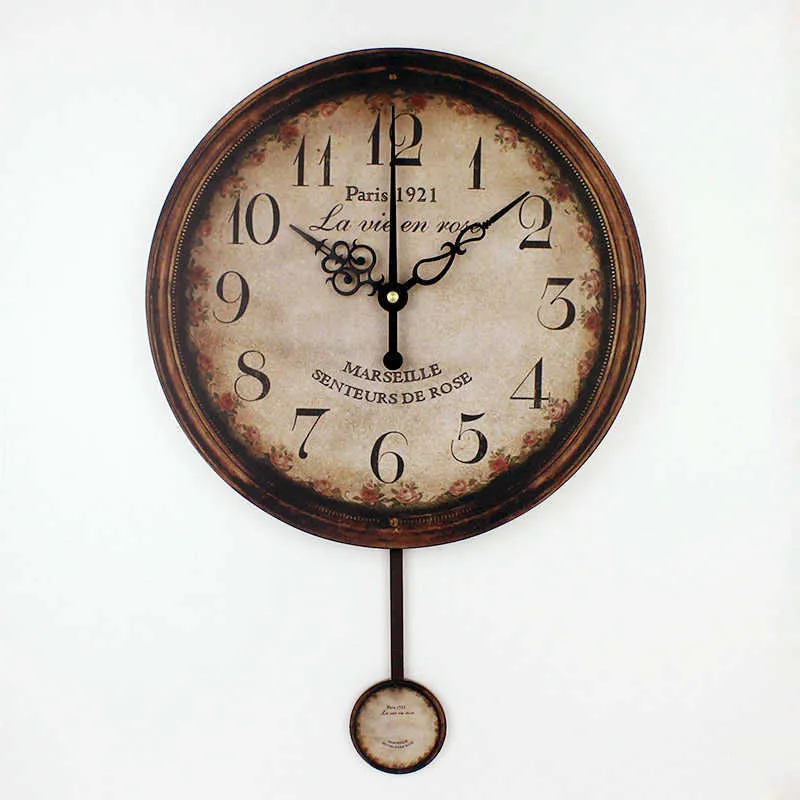Vintage Grande Orologio Da Parete Decorativo Decorazioni La Casa Shabby Chic Orologio Da Parete Muto Decorazioni Da Parete Creative Soggiorno Orologio Duvar Saati 210724 Da 19 05 DHgate