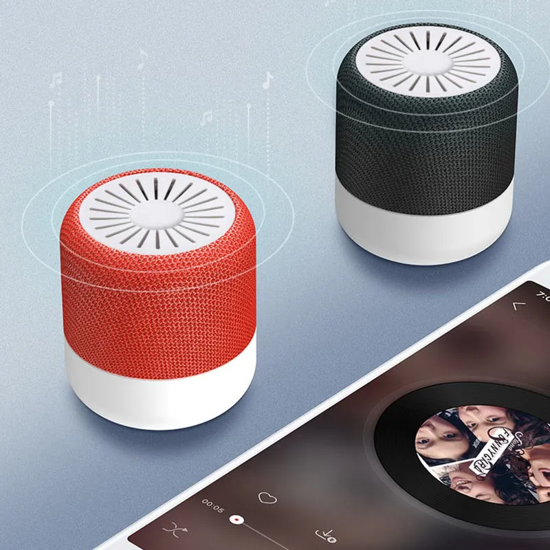 High quality New mini speaker Bluetooth Audio Creative Portable Wireless TWS Outdoor column music center Super bass Subwoofer