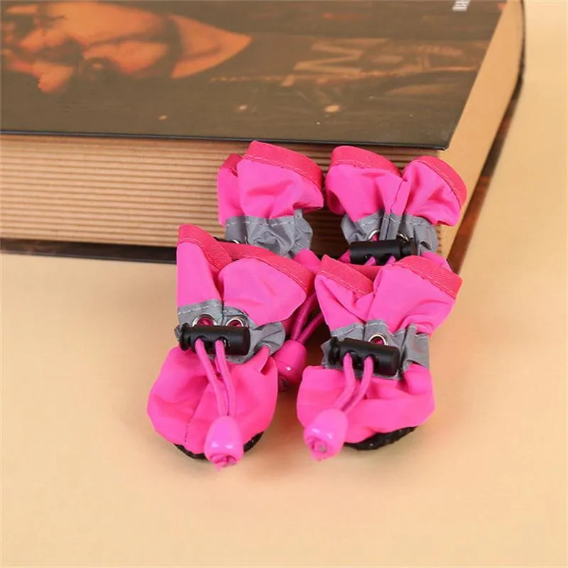 Waterproof Pet Dog Shoes Dog Apparel Anti-slip Rain Snow Boots Footwear For Small Cats Puppy Dogs Socks Booties