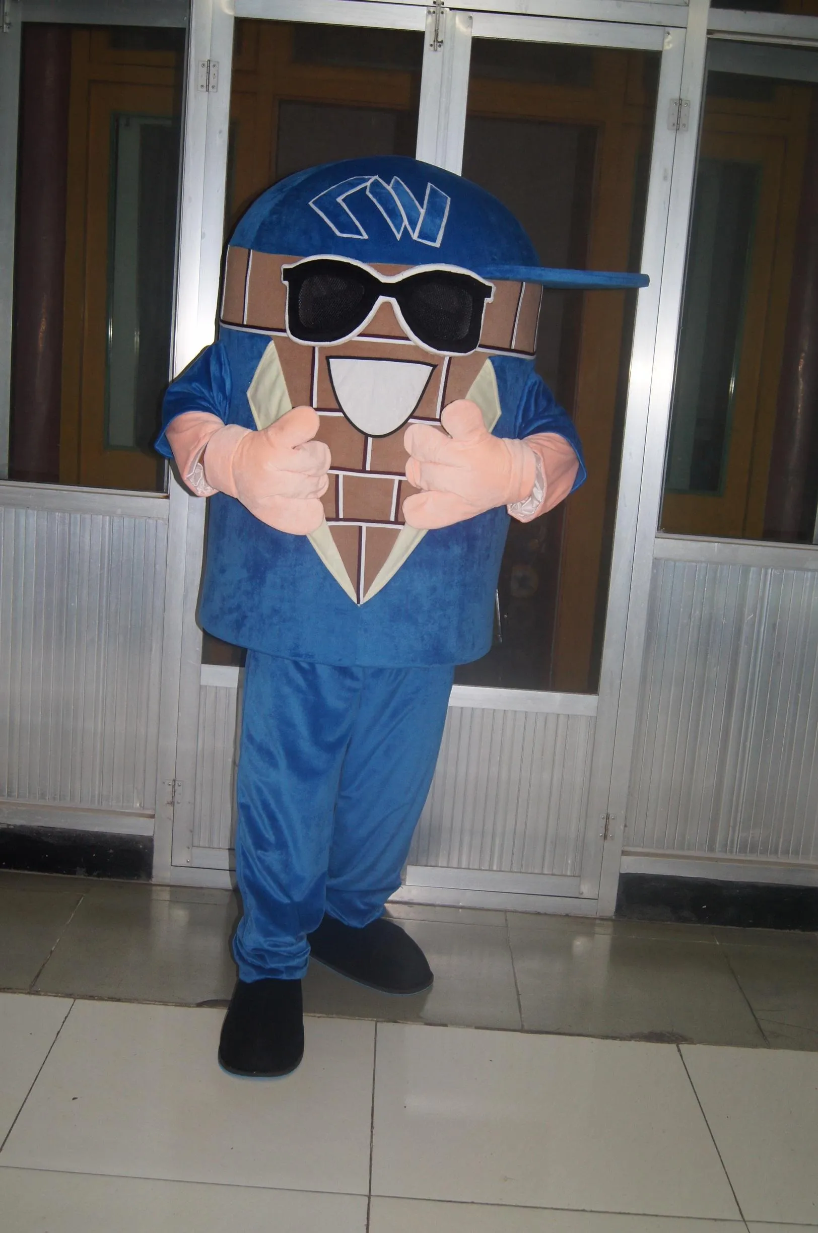 Costume de mascotte de crayon Cool d'halloween, stylo bleu de dessin animé de qualité supérieure, personnage de thème animé, Costumes de fête de carnaval de noël