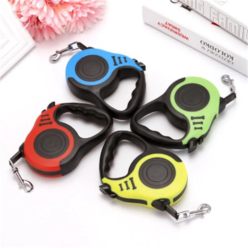 Dog Collars & Leashes Retractable Pet Traction Rope 2PCS Automatic Leash Tractor Chain Cat Can Bear 10KG