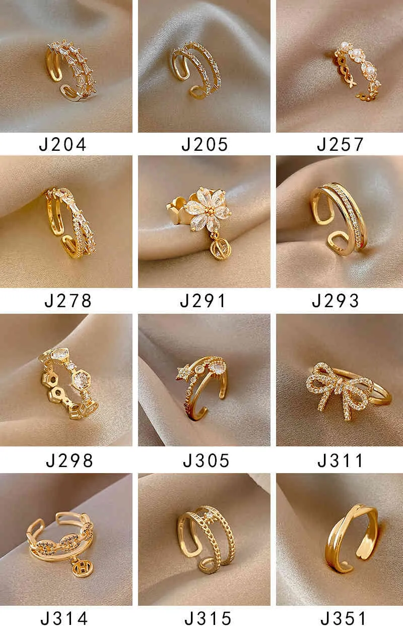Gold Plated Stainless Steel for Women Men Rings Fashion Abstract Line Rings  Silver Color Gold Color Simple Minimalism Jewelry