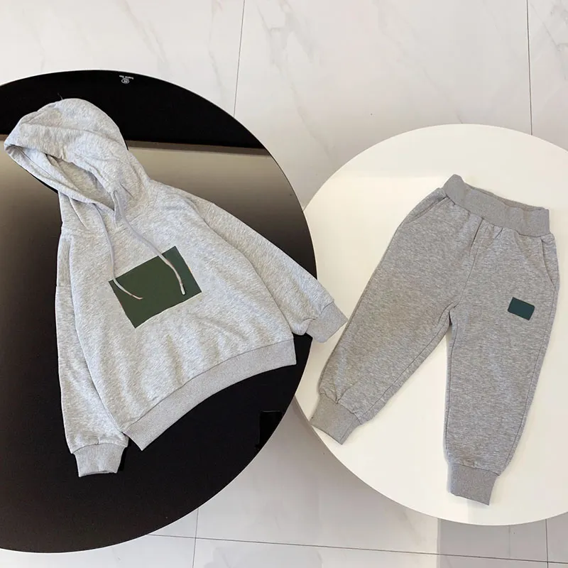 kinderkleding sets baby jongen hoodie tweedelig pak herfst meisje kostuums kind sweatshirt + joggingbroek capuchon 7 stijlen 14 opties maat 90-150 winter klassiek brief top