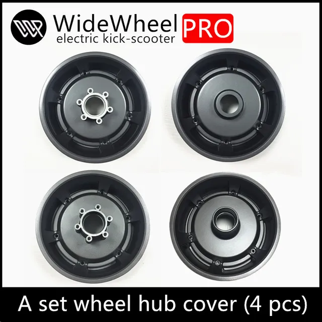 Mercrane Widewheel Pro 스마트 e 스쿠터 와이드 휠 프로 킥 스티커 교체 액세서리에 대한 원래 휠 허브 커버 Hubcaps