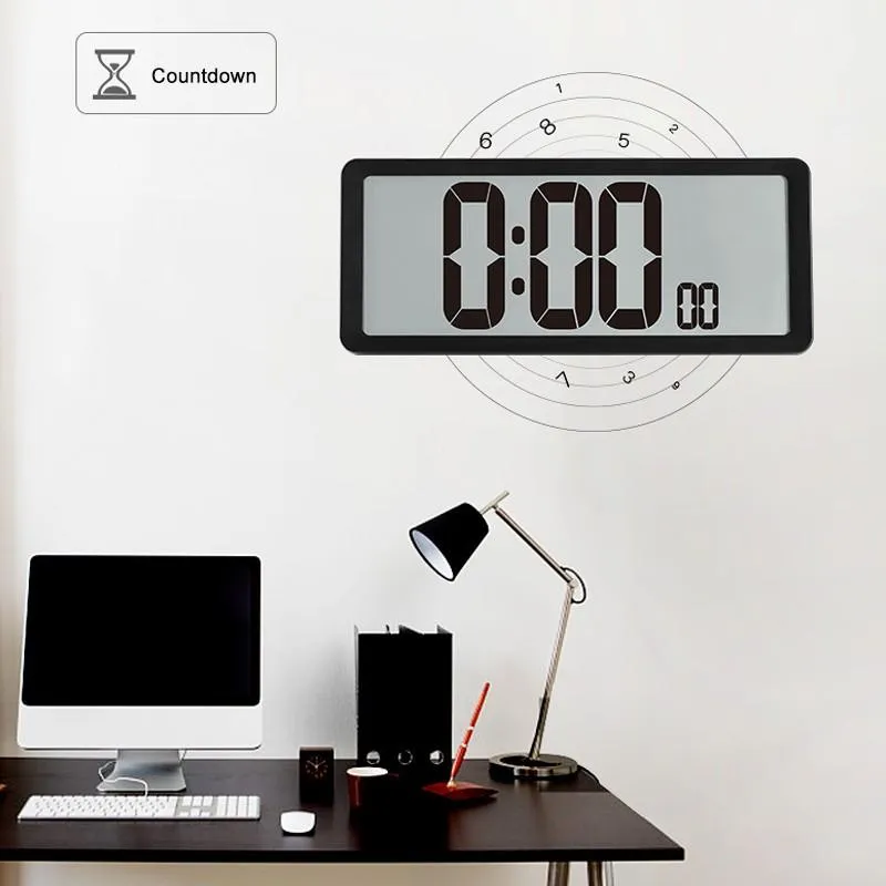 Large Electronic Countdown Clock Led Digital Wall Clock Timer With
